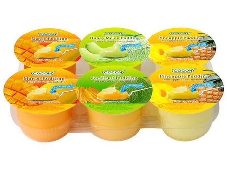 Cocon Nata de Coco Dessert mit Kokosnussgel und verschiedenen Obstsorten mix 708g