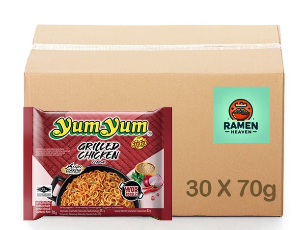 Karton Yum Yum Instant Grillhähnchen Nudeln 30x70g