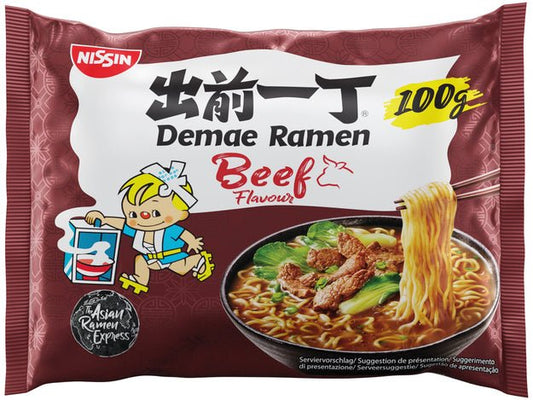 Nissin Demae Ramen Instant Nudeln Rindfleisch 100g