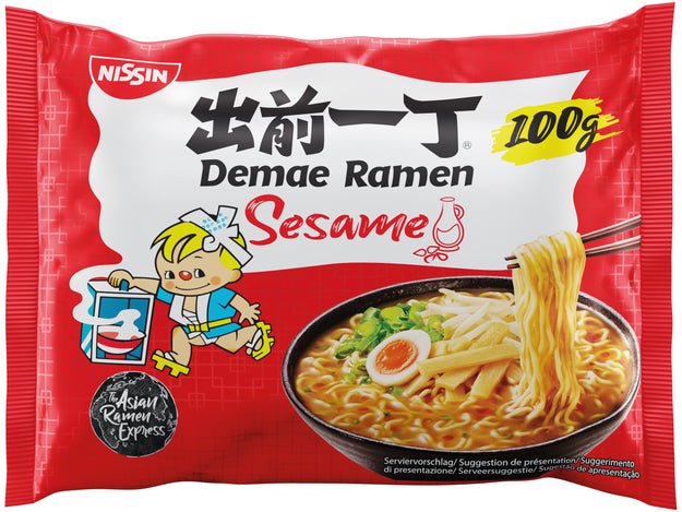 Nissin Demae Ramen Instant Nudeln Sesam 100g