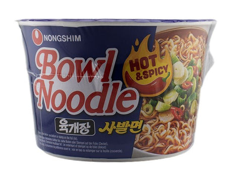 Nong Shim Hot & Spicy Instant Ramen Schüssel 100g