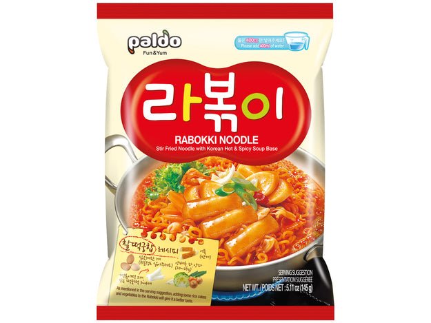 Paldo Rabokki Scharfe Nudeln mit Tteokbokki 145g