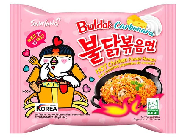 Samyang Buldak Carbonara Ramen Nudeln Hot Chicken 130g