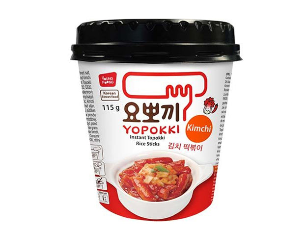 Yopokki Kimchi Topokki (Reiskuchen) 115g