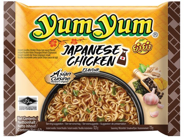 Yum Yum Instant Japanisches Huhn Shoyu Nudeln 60g